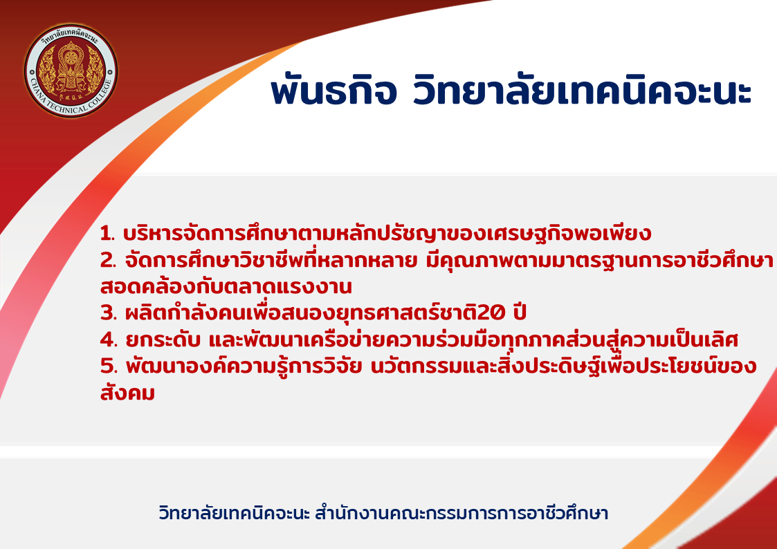 พันธกิจ วท.จะนะ65